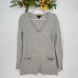 J. Crew‎ Small Wool Alpaca Nylon Blend Sweater Cozy Classic Fall Winter Minimal